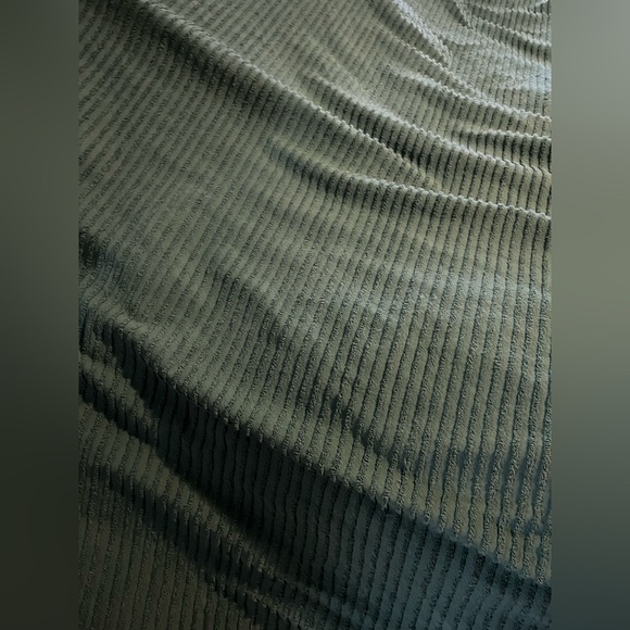 Teal Textured Ribbed Lightweight Blanket~100% Cotton~ King or Cal King - Picture 5 of 15